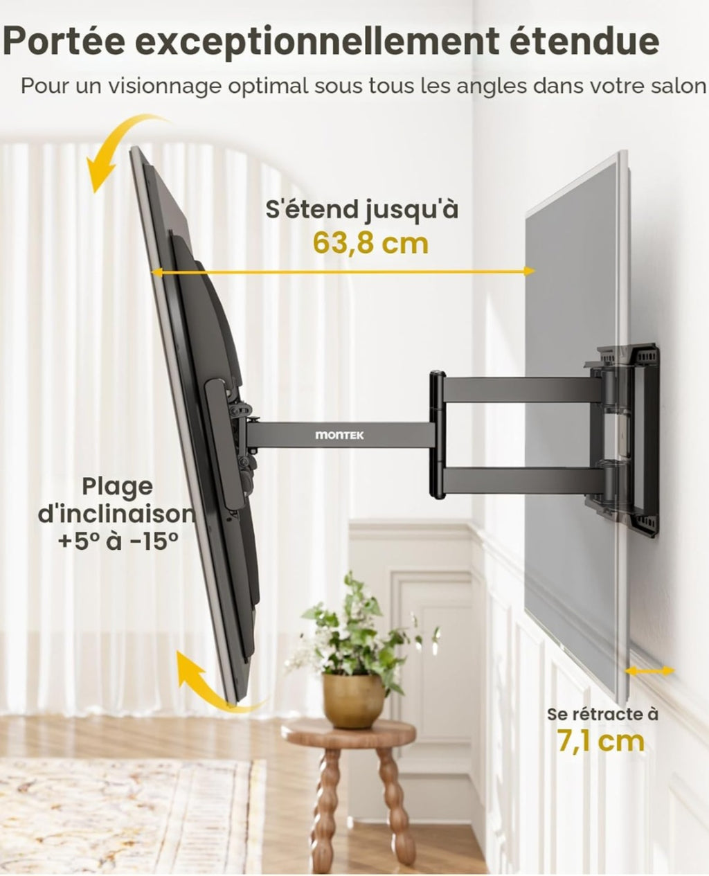 Support murale pour tv